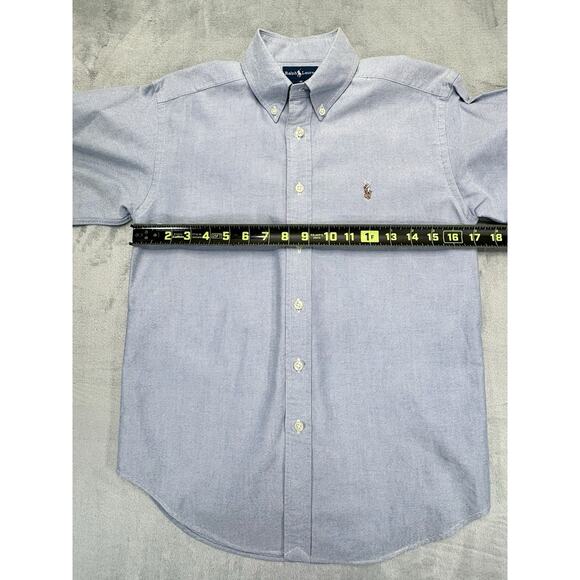 Ralph Lauren Classic Boys Button Down Dress Shirt Size 10 Blue - Picture 3 of 8